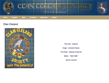Tablet Screenshot of clan-cleland.org
